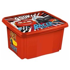 Ящик для игрушек deco-box Keeeper paulina "cars" 24 л