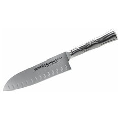 Нож кухонный стальной Сантоку Samura BAMBOO SBA-0093/Y