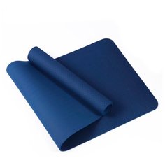 Коврик для йоги 183х80х0,8, синий Icon
