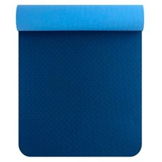Коврик для йоги с сумкой для переноски 183х61х0,6 синий, голубой Icon