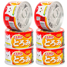 Влажный корм для кошек CIAO с кальмаром, с тунцом, с курицей 6 шт. х 80 г