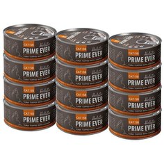 Влажный корм для кошек Prime Ever 5B Тунец с цыпленком в желе 12 шт. х 80 г (кусочки в желе)