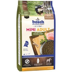 Сухой корм для собак Bosch Adult, птица, с просом 1 кг (для мелких пород)