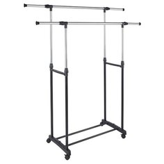 Вешалка для одежды 1450х430х1550мм напольная раздвижная, две перекладины УЮТ-3002 Уютомания