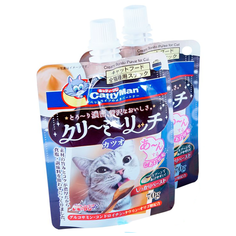 Лакомство для кошек Japan Premium Pet сгущенка на основе японского тунца-бонито, 2 шт х 70 гр
