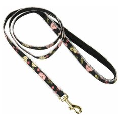 Поводок Japan Premium Pet БУРЖУА с мягкой анатомической вкладкой, размер 2S - для мини собак до 6 кг, Черный