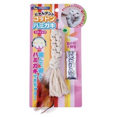 Игрушка-веревка с мататаби для кошек Japan Premium Pet в виде хвоста, с функцией чистки зубов.