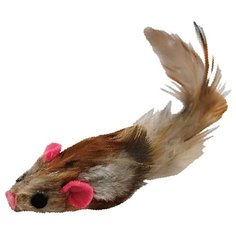 Игрушка для кошек Japan Premium Pet в виде мышек с натуральными перышками, с функцией игры.