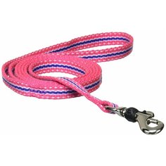 Поводок для собак Japan Premium Pet Органический хлопок с защитой для карабина L розовый 1.2 м
