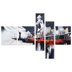 Модульная картина на холсте "Мост в Нью Йорке" Modulka.Ru