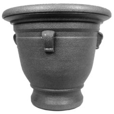 Горшок кашпо для цветов Campana, диаметр 48 см, 50 литров, поддон, дренаж. Графит Ар. Е701-8, ТЕК.А.ТЕК