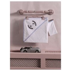 Полотенце (уголок+варежка) 100% хлопок, размер 75*75 см, "Lets Race" (стандарт) Kidboo