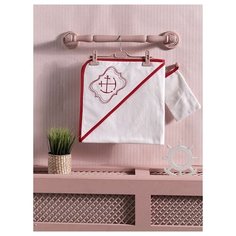 Полотенце (уголок+варежка) 100% хлопок, размер 75*75 см, "Red Ocean" (стандарт) Kidboo