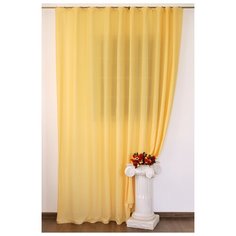 Тюль креп Византия Peska delikato, бледно-желтый,300*275 см