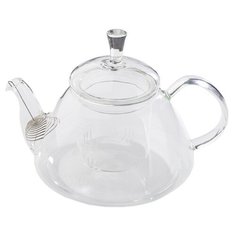 Заварочный чайник из жаропрочного стекла "Колокольчик" с колбой и пружинкой-фильтром в носике, 1100 мл Wintergreen Tea&Coffee