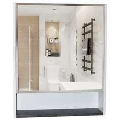 Шкаф навесной "Сура 60" без подсветки, без полок (ПВХ) Mixline