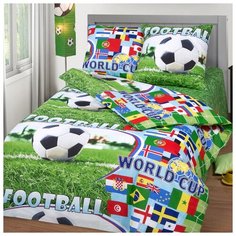 Детское постельное белье Спорт, 1,5 спальное, бязь Артпостель