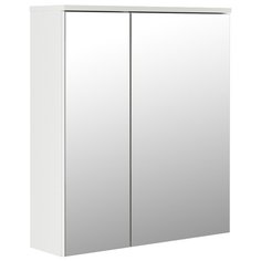 Шкаф навесной "МИЛАН-60" белый без подсветки (ПВХ) Mixline