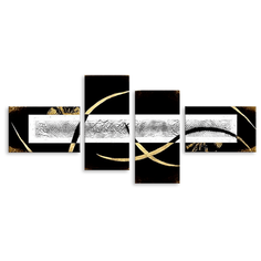 Модульная картина на холсте "Абстракция" 90x42 см Modulka.Ru