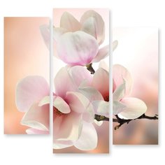Модульная картина на холсте "Весенние цветы" 90x88 см Modulka.Ru