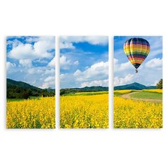Модульная картина на холсте "Воздушный шары" 120x75 см Modulka.Ru