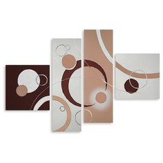 Модульная картина на холсте "В абстракции" 150x105 см Modulka.Ru