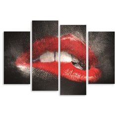 Модульная картина на холсте "За губы" 170x120 см Modulka.Ru