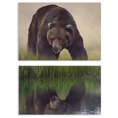 Модульная картина на холсте "Отражение" 120x88 см Modulka.Ru