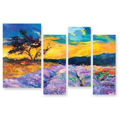 Модульная картина на холсте "Крымский пейзаж" 150x100 см Modulka.Ru