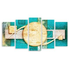 Модульная картина на холсте "В бирюзе" 150x81 см Modulka.Ru
