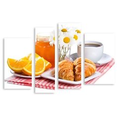 Модульная картина на холсте "Завтрак" 120x83 см Modulka.Ru