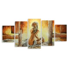Модульная картина на холсте "Девушка" 120x58 см Modulka.Ru