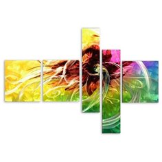 Модульная картина на холсте "Волшебный цветок" 120x88 см Modulka.Ru
