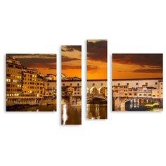 Модульная картина на холсте "Вечерняя Флоренция" 150x89 см Modulka.Ru