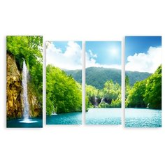 Модульная картина на холсте "Ущелье" 170x108 см Modulka.Ru