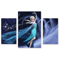 Модульная картина на холсте "Холодное сердце" 120x82 см Modulka.Ru
