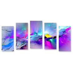 Модульная картина на холсте "Краски" 120x61 см Modulka.Ru
