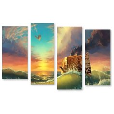 Модульная картина на холсте "Ностальгия" 90x62 см Modulka.Ru