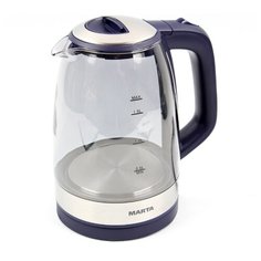 MARTA MT-1079 темный топаз чайник стеклянный