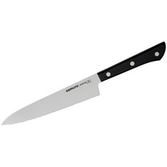 Нож кухонный универсальный с серрейтером 150мм Samura HARAKIRI SHR-0024B/K