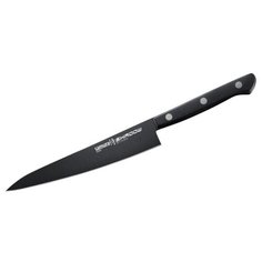 Нож кухонный "Samura SHADOW" универсальный с покрытием BLACK FUSO 150 мм SH-0023/K