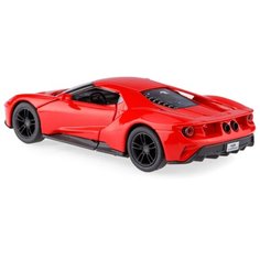 Детская игрушечная коллекционная металическая модель машинки игрушки Kinsmart "2017 Ford GT " (металлическая, инерционная) красный 1:38