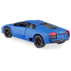 Детская игрушечная коллекционная металическая модель машинки игрушки Kinsmart "Lamborghini матовые(Aventador LP700-4/Murcielago LP640/Veneno) синий 1:38