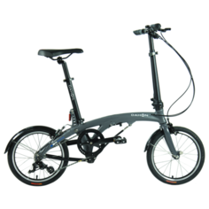 Складной велосипед Dahon EEZZ D3 Matt Gunmetal серый, 3 скорости , колеса 16