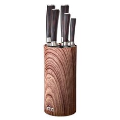 Подставка для ножей универсальная круглая Soft touch LR05-103 LARA Wood