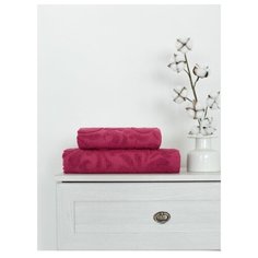Полотенце Amore Mio Жаккард Monogramma 50*90 Розовый
