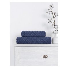 Полотенце Amore Mio Жаккард Zigzag 50*90 Графит