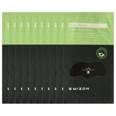 MIZON Патчи для носа очищающие Pore Fresh Clear Nose Pack 10шт 2 г
