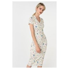 Платье-футболка Trendy Angel TASS18D0035W женское Цвет Желтый Цветы р-р 42-44 S