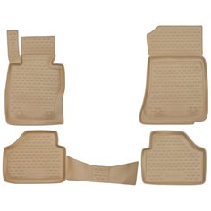 Коврики в салон BMW X1 2009-2015 4 шт. (полиуретан, бежевые) Element